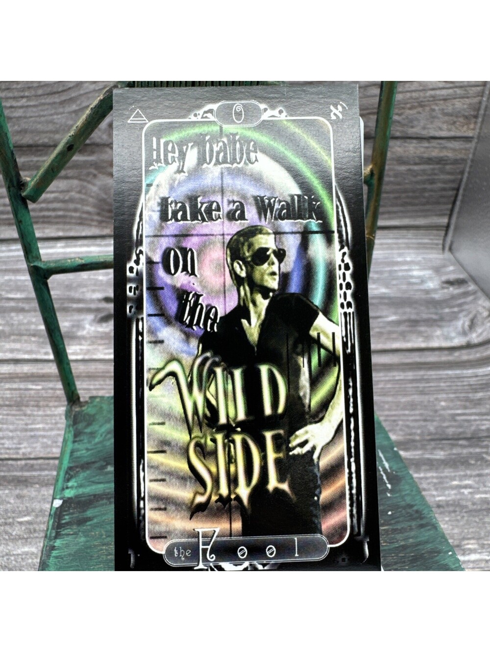 Vintage Rock N Roll Tarot Card Hey Babe Take A Walk On The Wild Side The Fool